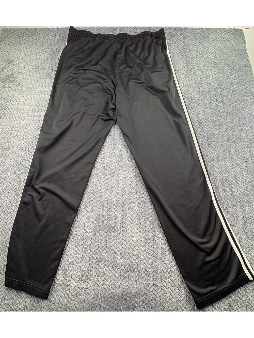 Adidas Track Pants Mens XL Black White 3-Stripe Straight Leg Activewear (0040) - Picture 7 of 7
